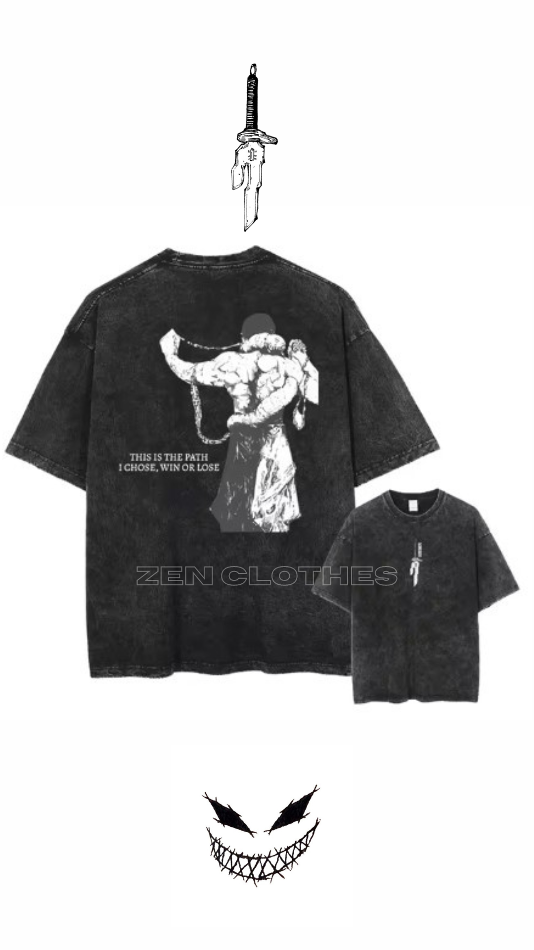 Polera Oversize Toji "Win or lose"
