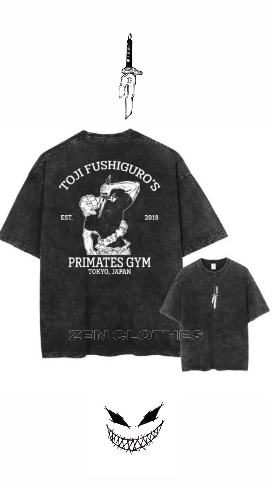 Polera Oversize Toji "Primates Gym"