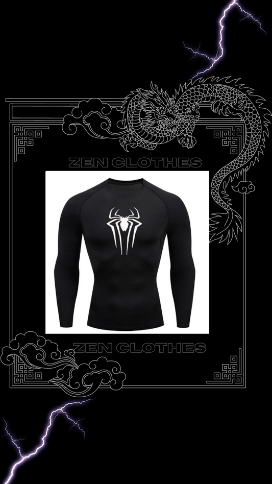 Polera Compresión Spiderman Manga larga