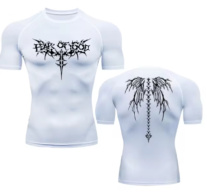 Polera de Compresion Fear of god Blanca