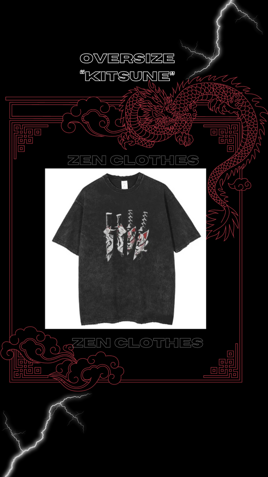 Polera oversize "kitsune"