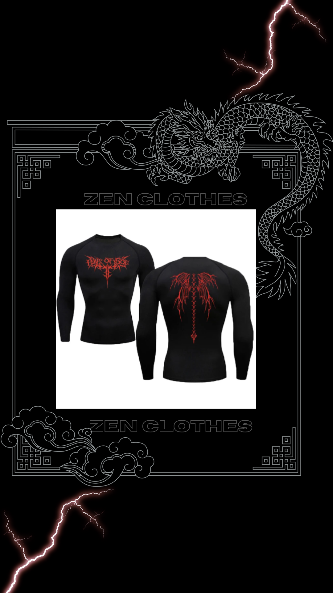 Polera Compresion Fear of God Roja