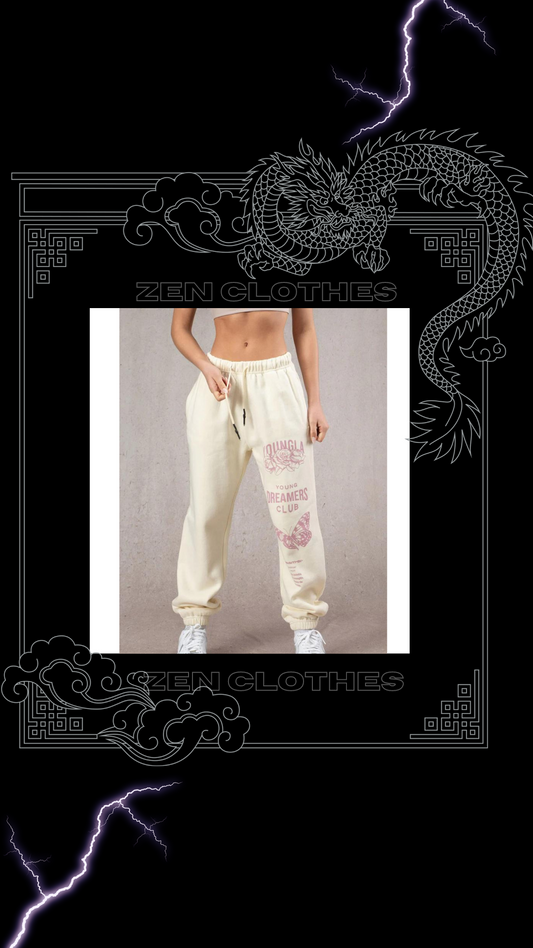 Jogger Youngla Mujer "Dreamer's Club" (Piel/rosado)