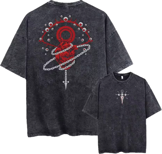 Polera Oversize "Chained Heart"