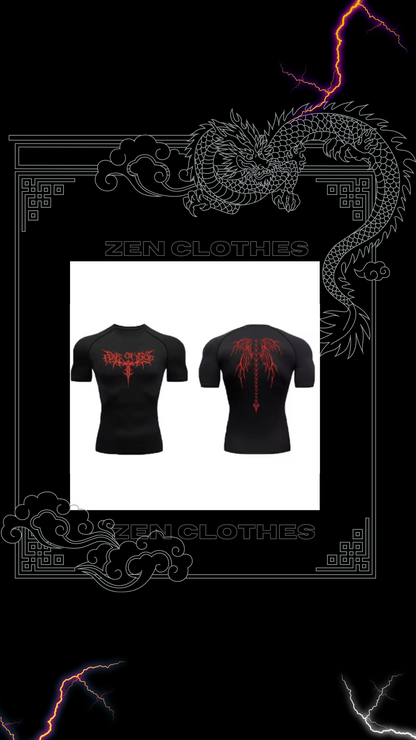 Polera Compresion Fear of God Roja Manga corta