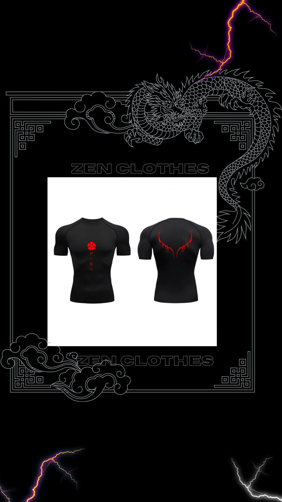 Polera compresion Red kanji